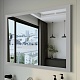 Бриклаер Мебель для ванной Берлин 100 оникс серый с белой ручкой – фотография-38